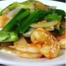 King Prawn with Spring Onion & Ginger